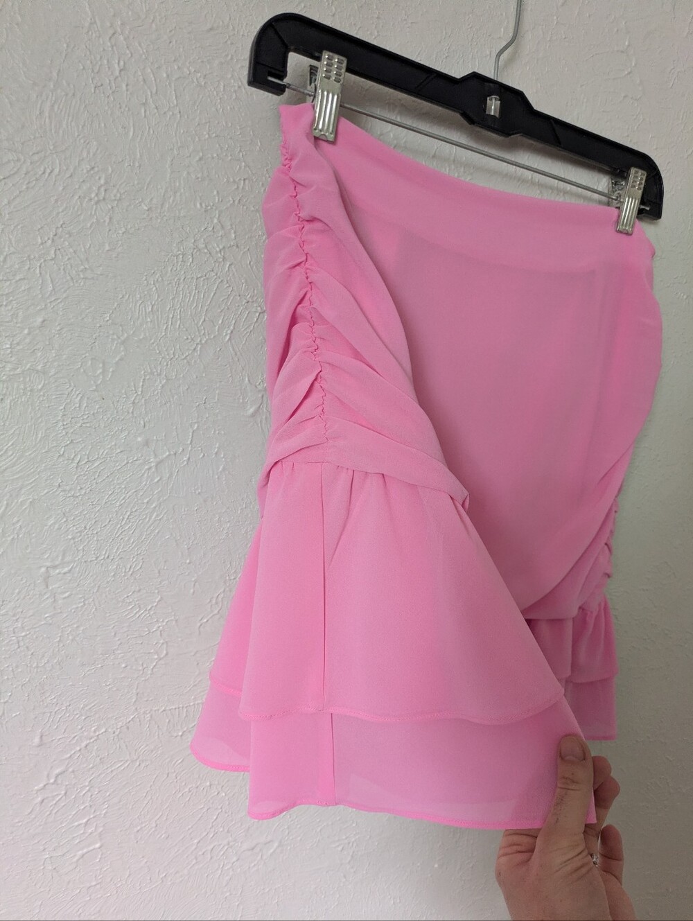 Hello Molly Pink Ruffled Mini Skirt - Picture 5 of 13